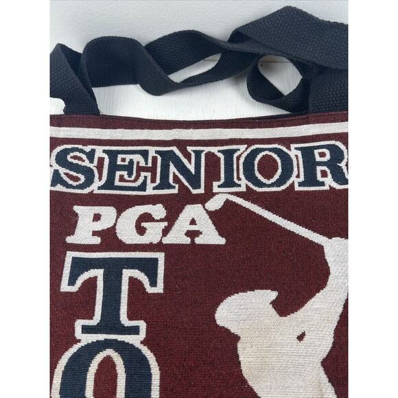 Vintage Senior PGA Tour Carry Shoulder Tote‎ Bag W Pockets Inside - Picture 2 of 6